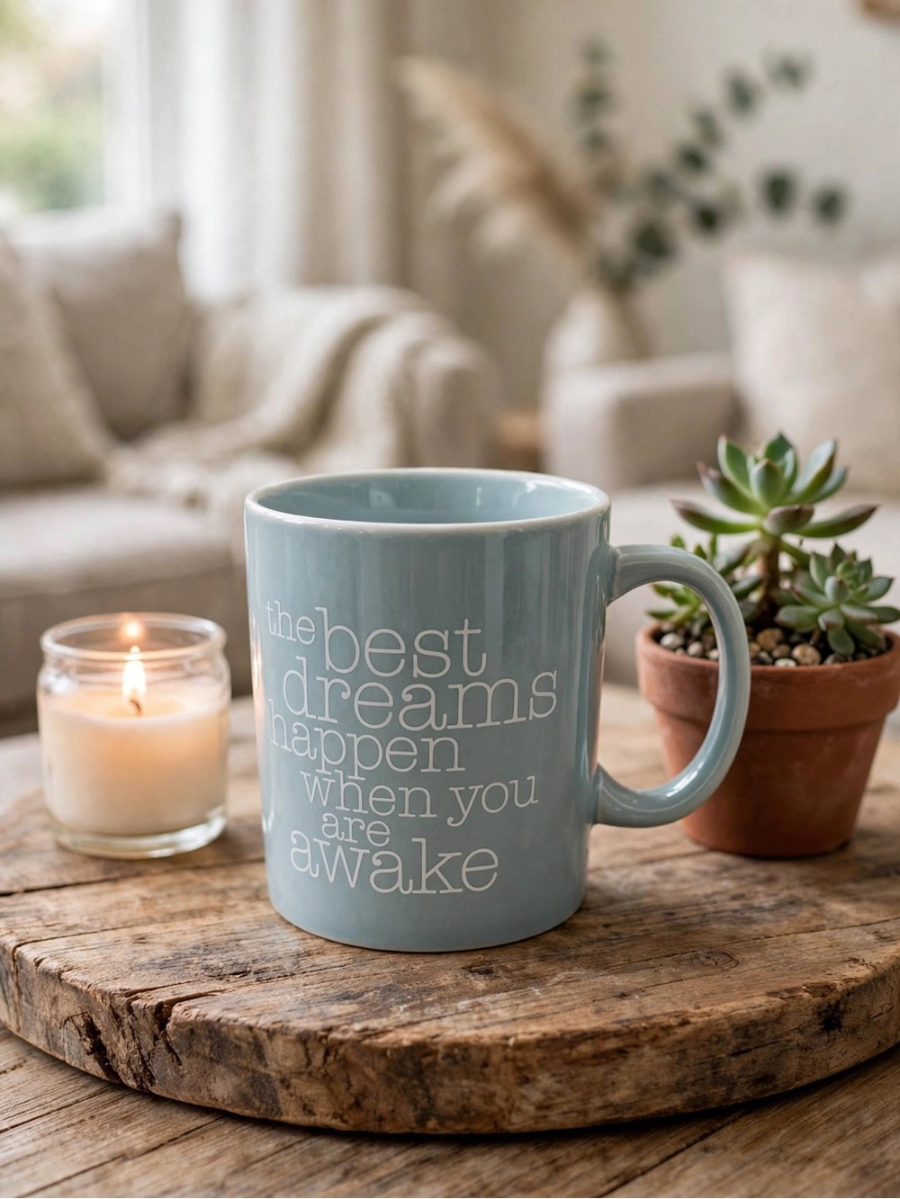 Indigo “The Best Dreams Happen When You Are Awake” Mug